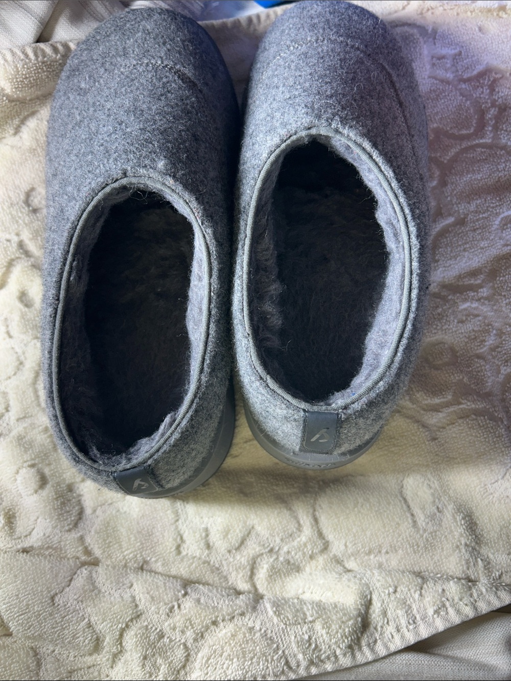 allbirds Gray Wool Slip-On Shoes